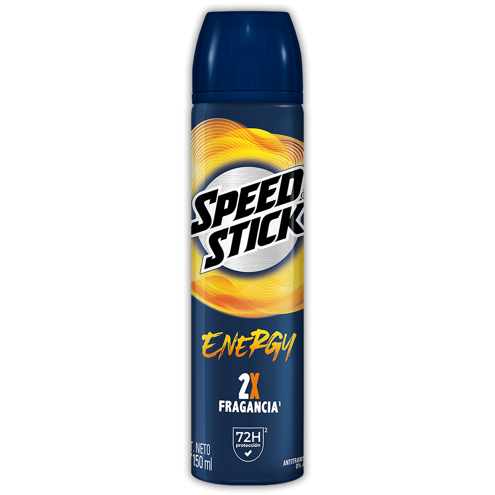 Presentaciones desodorante Speed Stick Energy