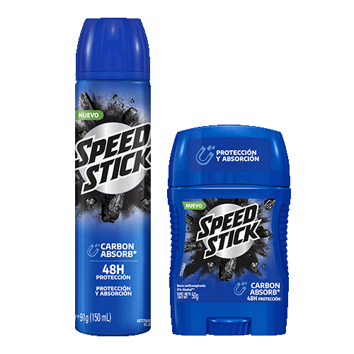 Presentaciones Desodorante Speed Stick Carbon Absorb