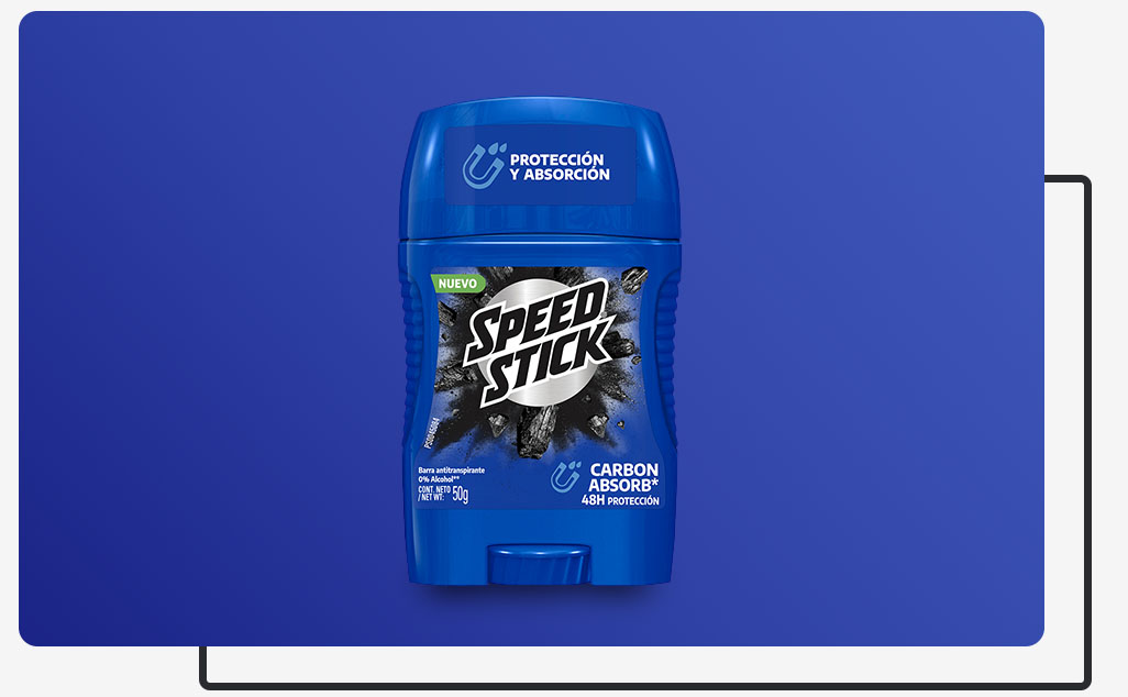 Presentaciones desodorante Speed Stick Carbon Absorb